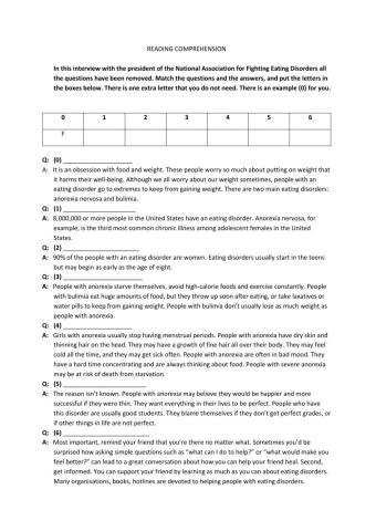 READING COMPREHENSION