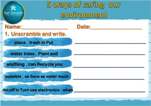 5 ways of caring our environment
