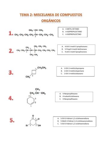 Miscelanea compuestos organicos