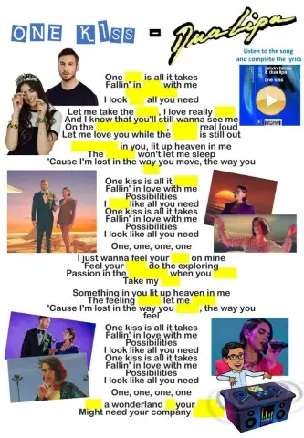 ''One Kiss'' - Dua Lipa (Lyrics Challenge 1)