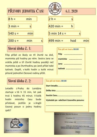 Převody jednotek času