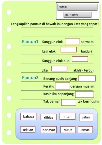 Puisi rakyat (pantun)