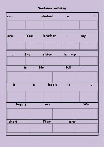 Sentence building