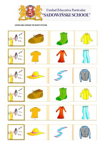 Clothes vocabulary