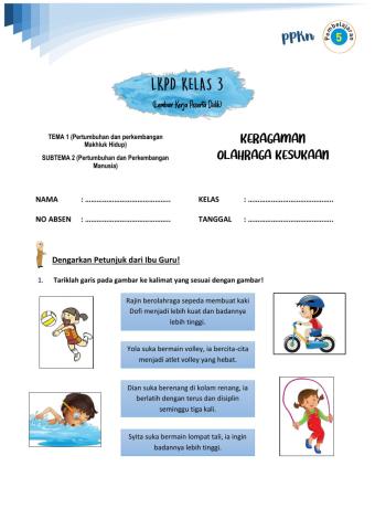 LKPD PPKn Kelas 3 Tema 1 Sub Tema 2 Pembelajaran 5