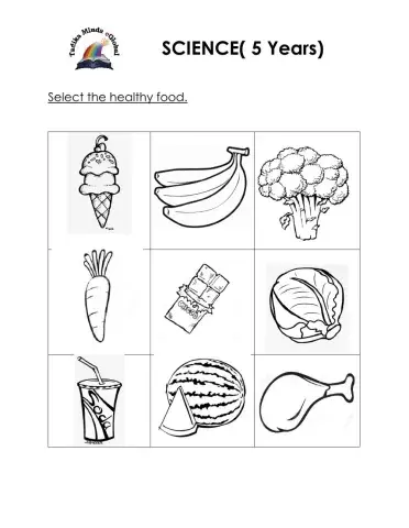 5 & 6 Years: Science (Healthy Food)