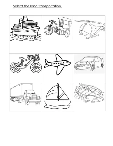 5 & 6 Years: Science (Transportation 1)
