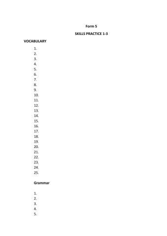 REVISION 1-3 NE1p20-21
