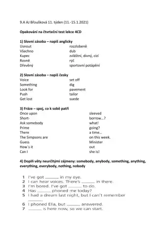 Project 3 unit 4cd revision