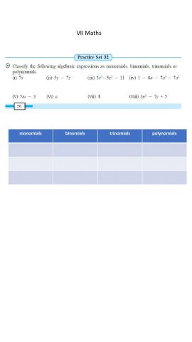Algebraic expression