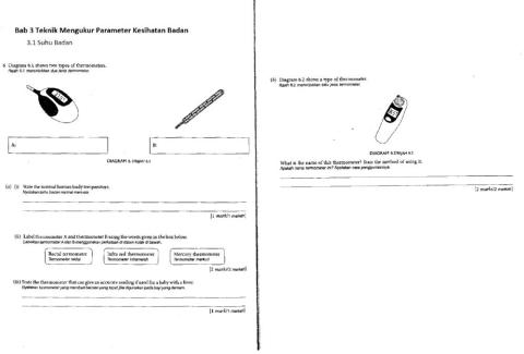 Uji pemahaman Bab 3 (3.1 Suhu Badan)