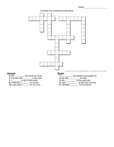 Regular Past Tense Practice