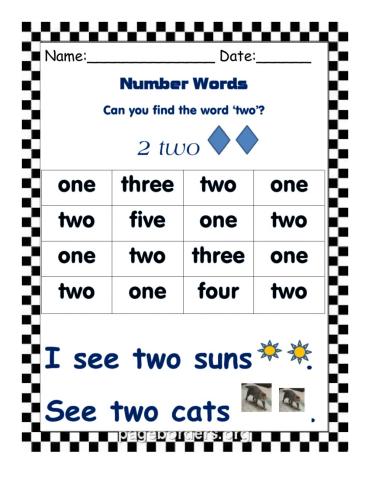 Number Words 2