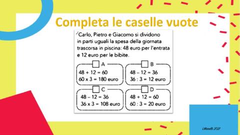 Individua la soluzione