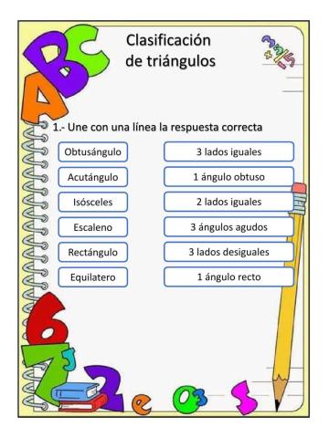 Clasificación de triángulos