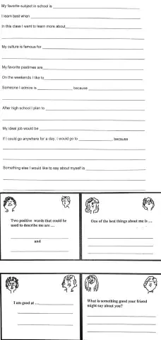 First Day - Getting to Know You