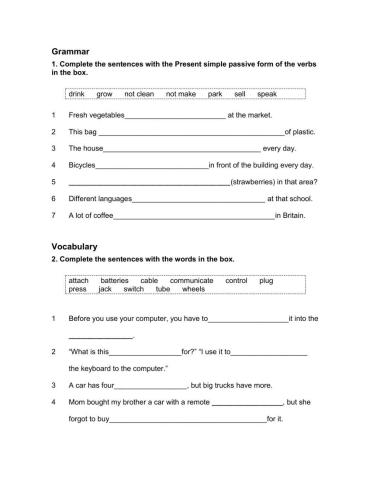 Passive voice workshop