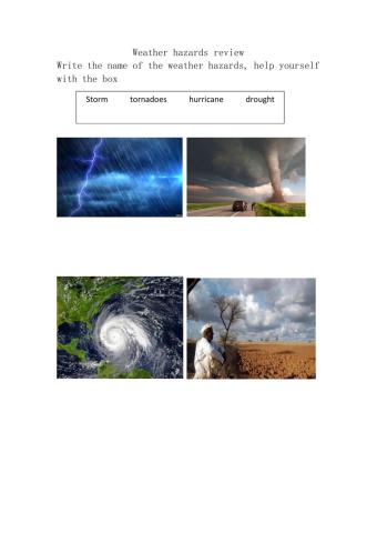 Weather hazards review
