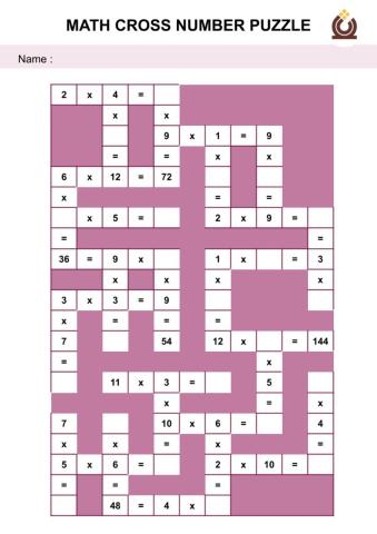Crossword Math