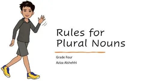Plural nouns