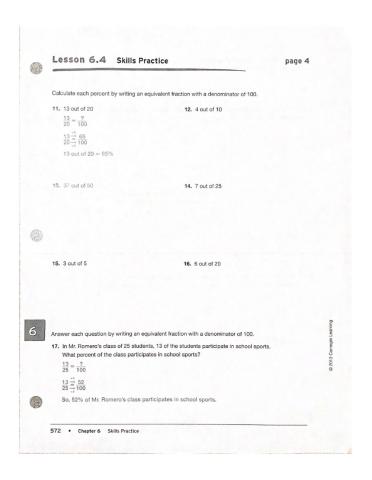 Lesson 6.4 Skills Practice