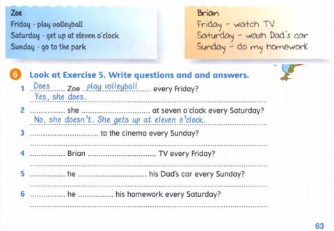 Every day activities