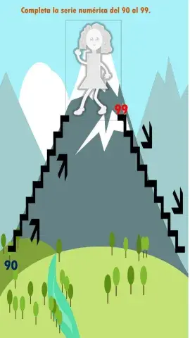Completa la seria numérica del 90 al 99
