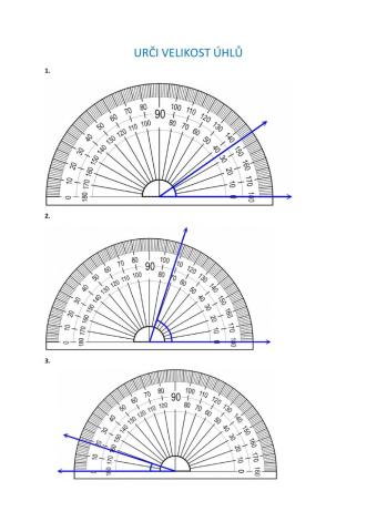 Měření velikosti úhlů