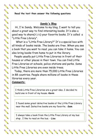 Reading Comprehension