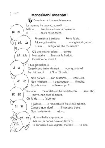 Monosillabi accentati