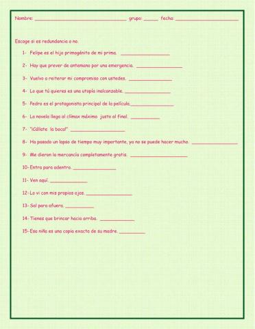 Redundancias- pleonasmos