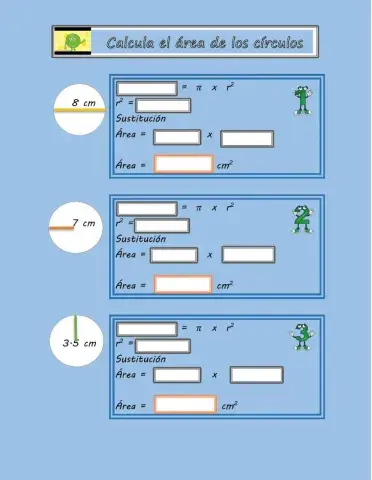 Área de un círculo