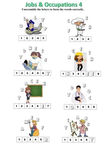 Jobs and occupations 4