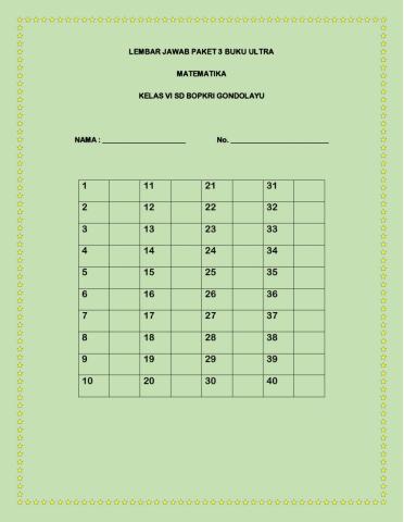 Paket 3 Matematika Ultra