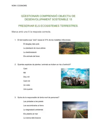 Objectiu de desenvolupament sostenible 15