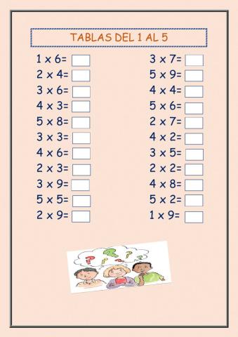 Tablas de multiplicar