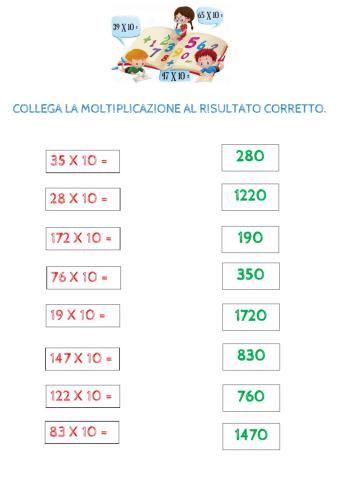 Moltiplicazioni per 10