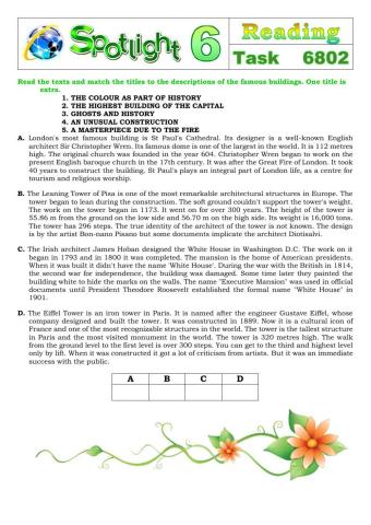 Spotlight 6 Task 6802