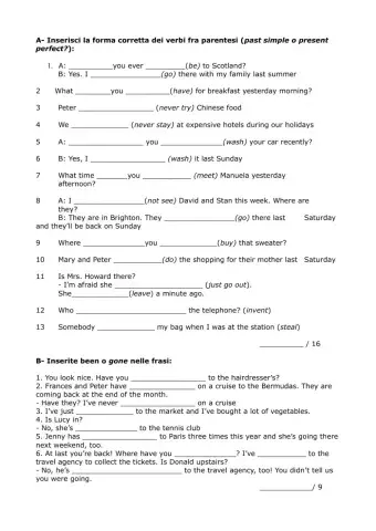 Present perfect and relative clauses