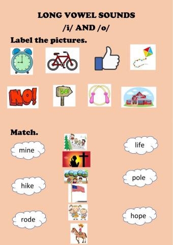 Vowel sounds -i and -o