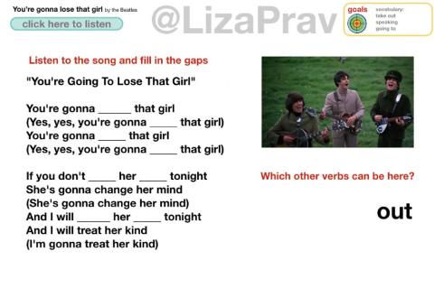 You gonna lose that girl by the beatles