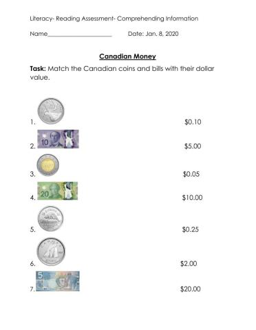 Canadian Money Match-up