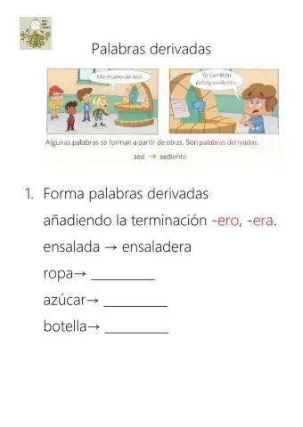 Palabras derivadas
