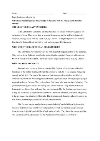 Eleutheran Adventurers (CIGB)