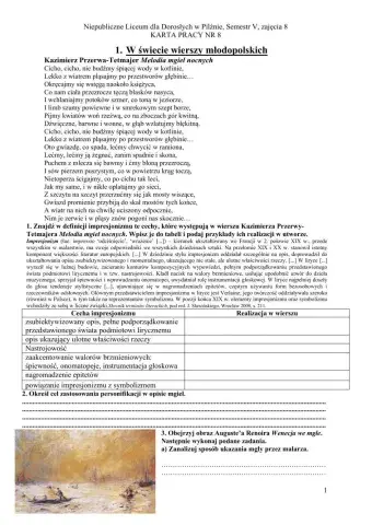 Liceum dla dorosłych V zajęcia 8