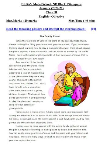 Reading Comprehension