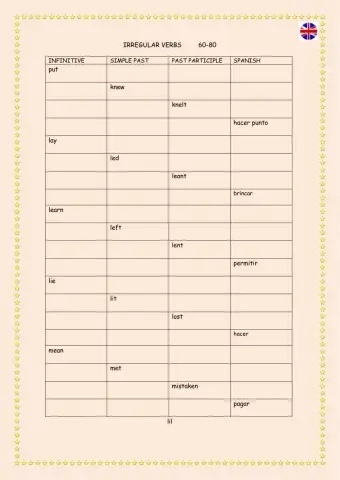 1º-Irregular verbs 60-80