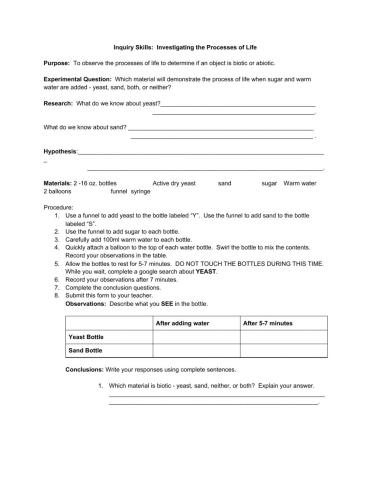 Exploring Abiotic-Biotic Factors