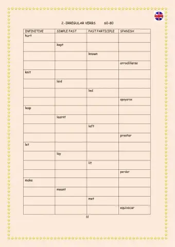 2º irregular verbs 60-80