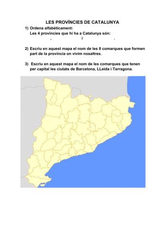 Províncies de Catalunya